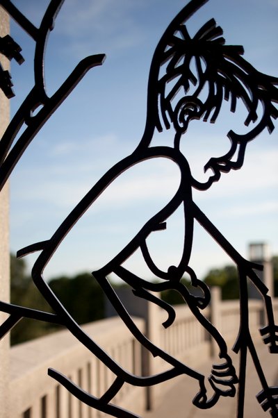 Entrance Gate to the Sculpture Park, (detail) by Gustav Vigeland